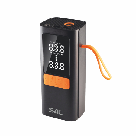Accesorii Auto - Pompă de aer portabilă SAAP6 3 în 1 cu compresor, baterie externă și lanternă LED