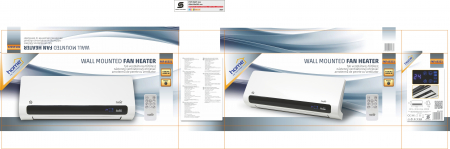 Radiator de perete FKF 65221 – încălzitor electric cu telecomandă, 2200W, program săptămânal [3]