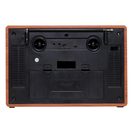 Radio retro RRT 4B – AM/FM/SW, Bluetooth, USB, microSD, AUX, difuzoare lemn, autonomie 16h [2]
