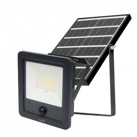 Iluminat Solar - Reflector LED solar FLP600SOLAR – 600 lm, 40 LED SMD, senzor PIR, telecomandă, IP65