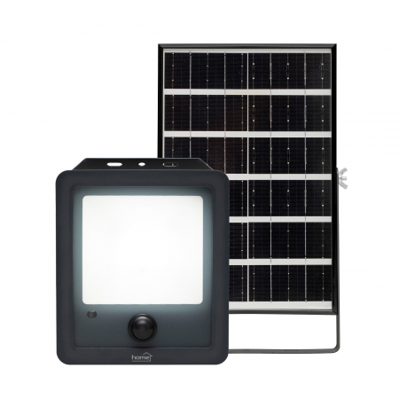 Reflector LED solar FLP600SOLAR – 600 lm, 40 LED SMD, senzor PIR, telecomandă, IP65 [1]