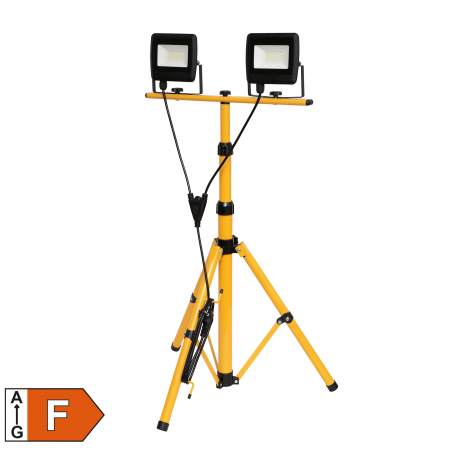 Iluminat - Reflector LED cu stativ FLL STAND 2/30, 2x30W, 4000 lm, IP65