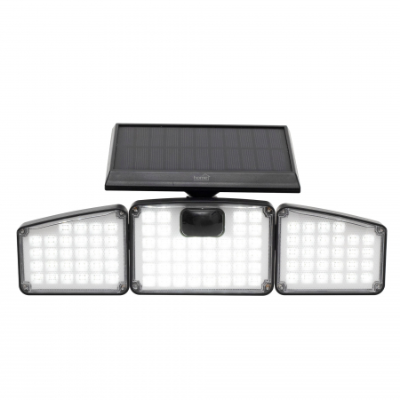 Reflector LED solar FLP3SOLAR, 161 LED, senzor PIR, IP65, 3 moduri, 6500K [1]
