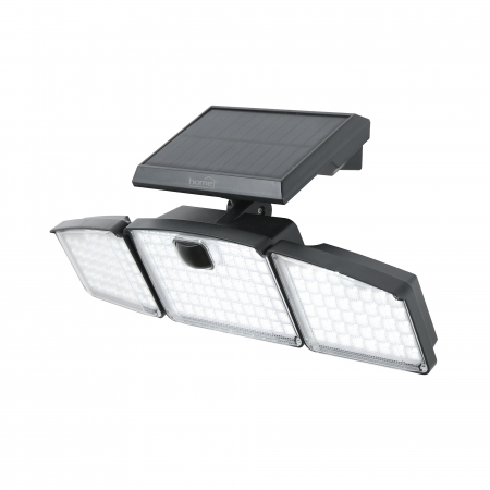 Iluminat Solar - Reflector LED solar FLP3SOLAR, 161 LED, senzor PIR, IP65, 3 moduri, 6500K