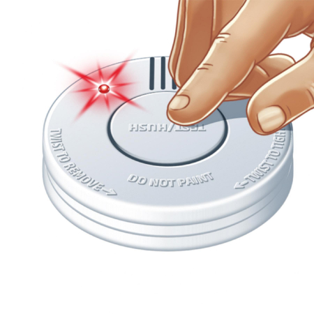 Senzor fum optic SMO 01 – alarmă 85 dB, baterie inclusă, funcție Mute [2]