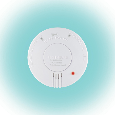 Securitate - Senzor fum optic SMO 01 – alarmă 85 dB, baterie inclusă, funcție Mute