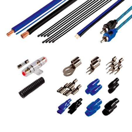 Accesorii Auto - Set cabluri alimentare SA 333, 42 piese, 1000W, cablu audio auto OFC