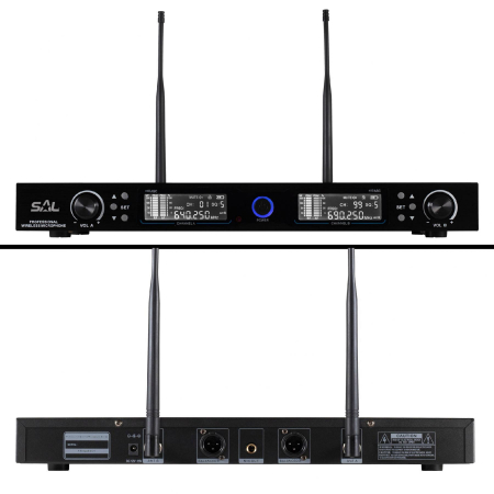 Set microfoane wireless MVN 910 – 2 microfoane UHF profesionale cu receptor digital [2]