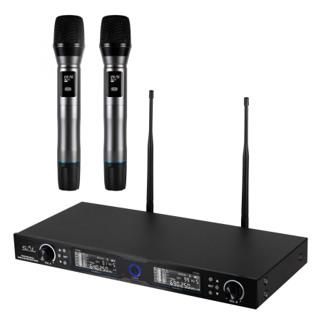 Audio - Set microfoane wireless MVN 910 – 2 microfoane UHF profesionale cu receptor digital