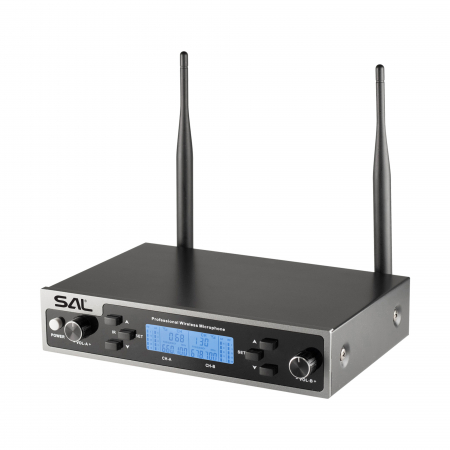 Set microfoane profesionale MVN 610, 2 microfoane UHF cu ecran digital, 2x XLR + 6,3 mm [1]