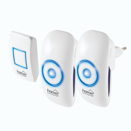 Casa - Sonerie fără fir DBS 1501AC cu 36 melodii, volum reglabil și LED-uri albastre