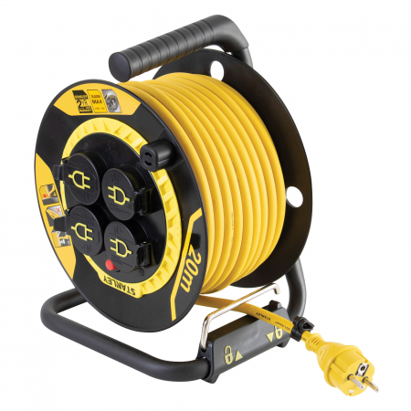 Electronice - Tambur cablu STANLEY SXECCL27ARE – 20m, 3680W, IP44