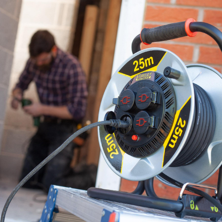Tambur cablu STANLEY SXECCM2FESE – 25m, 3200W, IP44 [2]