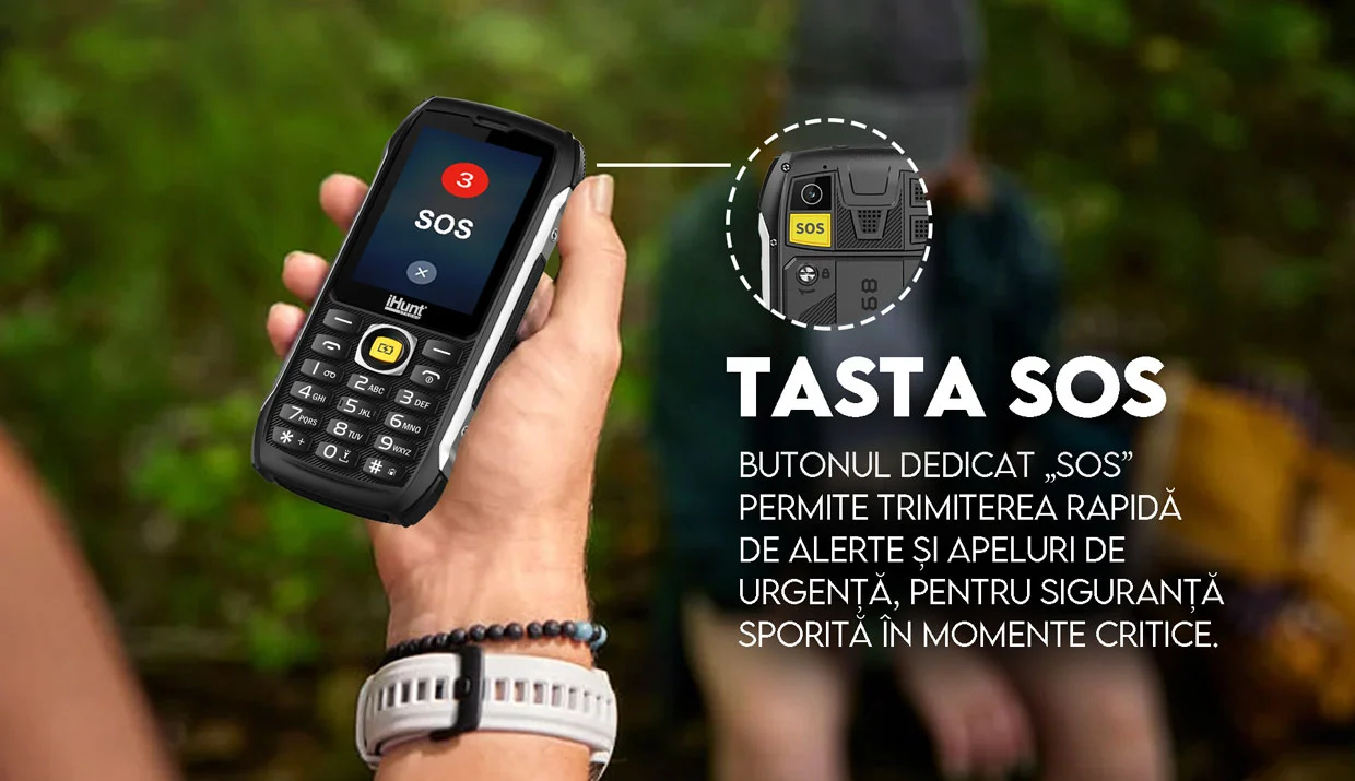 Telefon Titan Survivor Rezistent IP68, Baterie 4500mAh, Buton SOS [4]