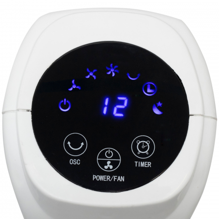 Ventilator turn TWFR78 cu telecomandă și butoane tactile, 3 trepte viteză, oscilație, timer 12h [2]