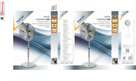 Ventilator cu Stativ, Diametru de 40 cm, Putere de 50 W cu Telecomanda - SFS 40 [2]