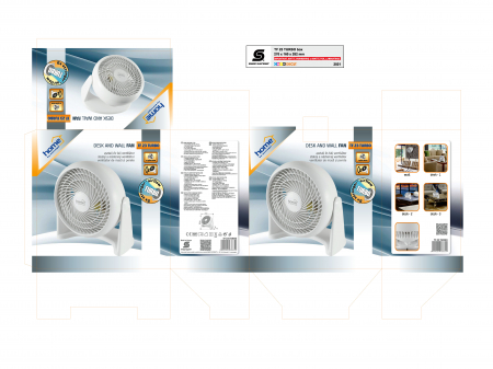 Ventilator de Masă / de Perete, 23 cm, Alb - TF 23 TURBO [4]