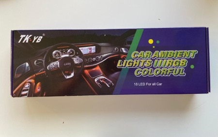 Lumini ambientale - Lumini ambientale auto led interior RGB acrilice 18-in-1 dinamice cu efect symphony