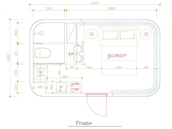 Casa capsula - Praga, 18 mp [3]
