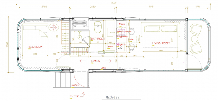 Casa capsula - Madeira, 38 mp [3]