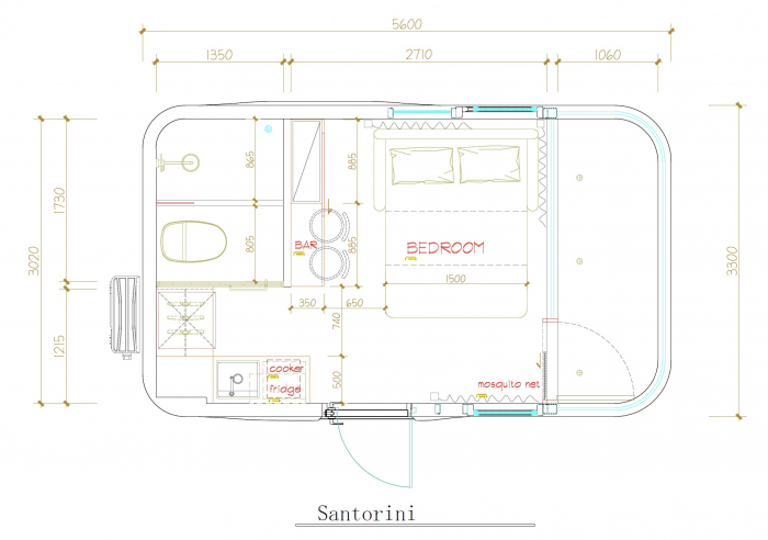 Casa capsula - Santorini, 18 mp [2]
