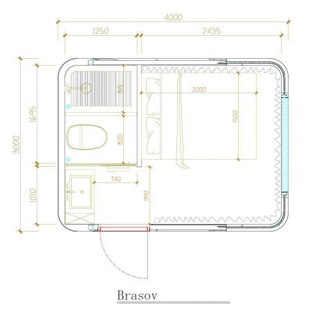 Casa Capsula - Brasov 12 mp [3]