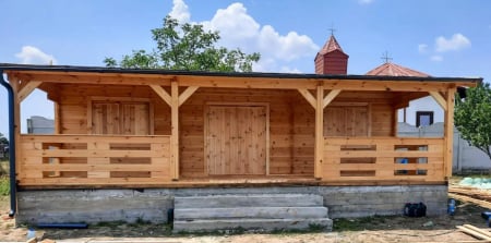 Casa izolata din lemn, Pin Nordic, DUNAREA 32 m² + terasa 20 m² cu un dormitor [11]