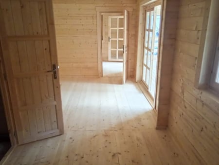 Casa izolata din lemn, Pin Nordic, DUNAREA 32 m² + terasa 20 m² cu un dormitor [18]