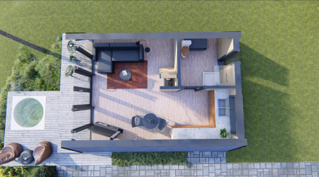 Casa izolata din lemn tip A Frame 40 m² [4]