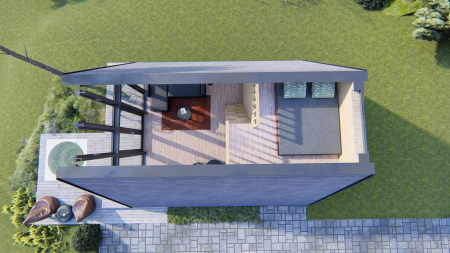 Casa izolata din lemn tip A Frame 40 m² [5]