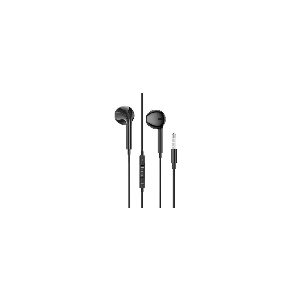 Casti cu Fir, In Ear, 3.5mm, 1.2m, Mic & Volume Key, HiFi, Black – Hoco M101 [1]