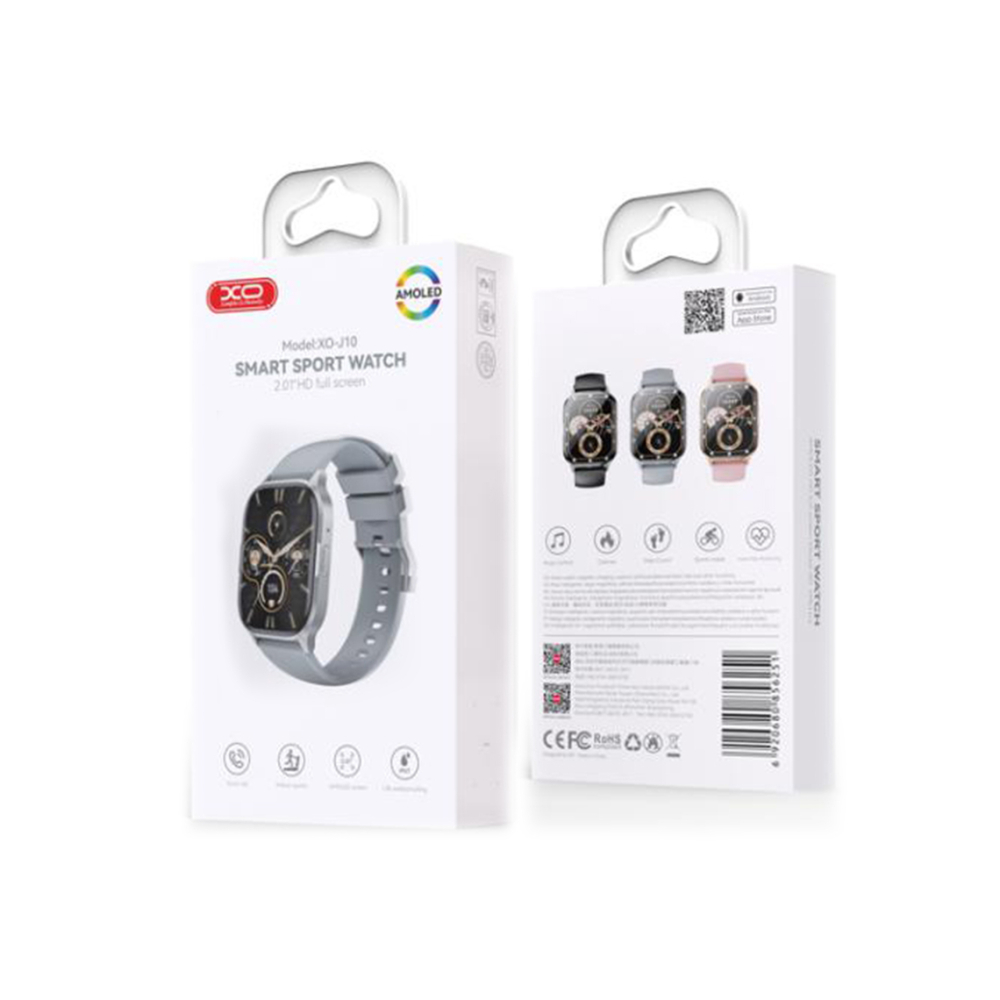 Ceas smartwatch, AMOLED, Star Mist, Square Sport, GRAY – XO J10 [1]