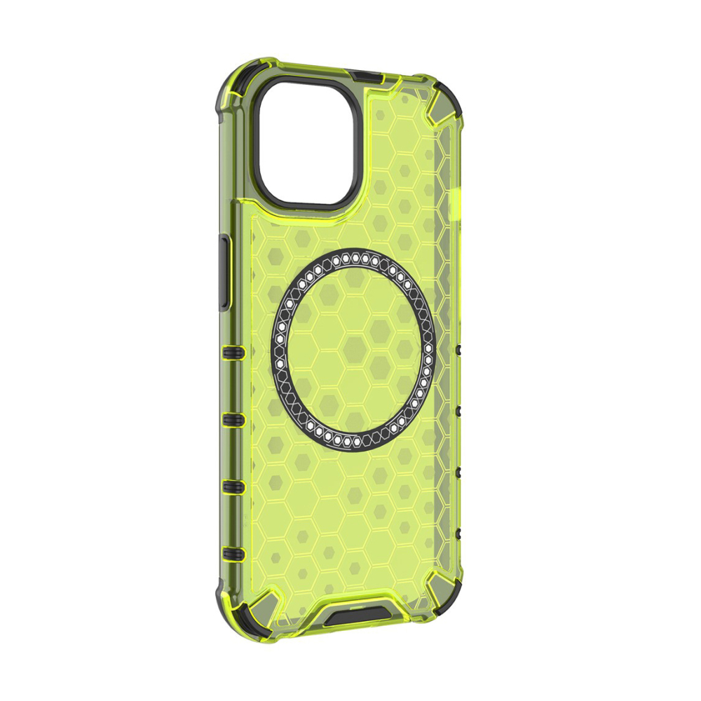 Husă HoneyComb » iPhone 13 Pro Max, Magnet MagCase, AntiDrop Corners, GREEN – Husa [1]