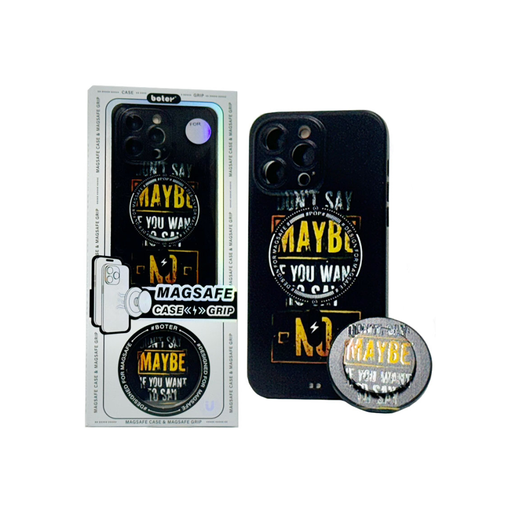 Husă Iphone 13 Pro Boter Magnet MagCase PopGrip, Gri [1]