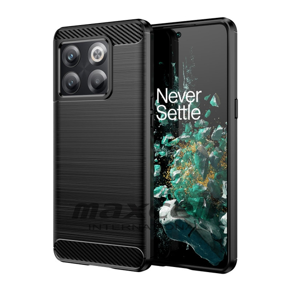 Husă Iphone 13 Pro Brush Metall Look TPU Metal Negru [1]