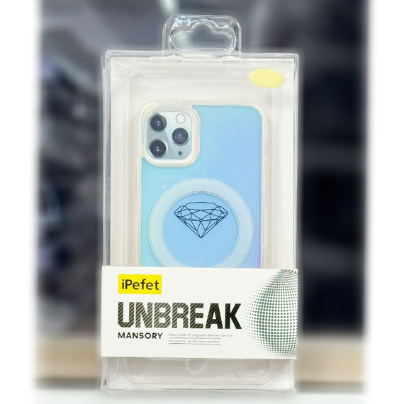 Husa iPhone 14 Plus » iPefet Shift, Kevlar Pattern, cu MagSafe, Acryl, Aurora Blue [1]