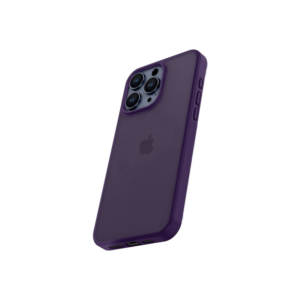 Husa iPhone 15 Plus - Frosted » Fashion Gray / Purple [1]