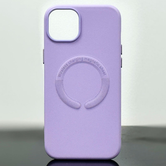 Husa iPhone 15 Plus » Kraft MagCase, Eco-Leather, Lila [1]