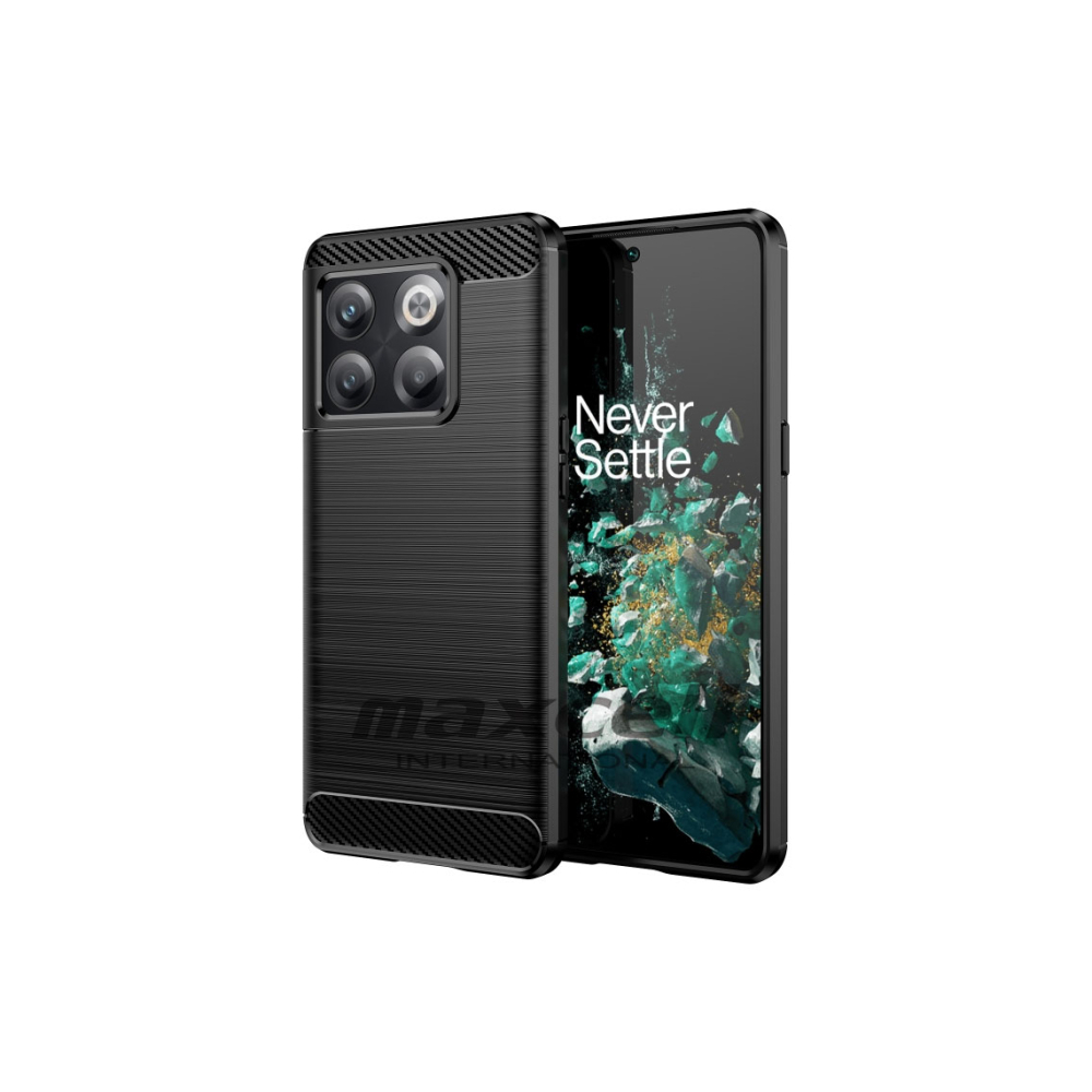 Husa iPhone 16 Pro Max » Brush TPU, Metall Look, Black [1]