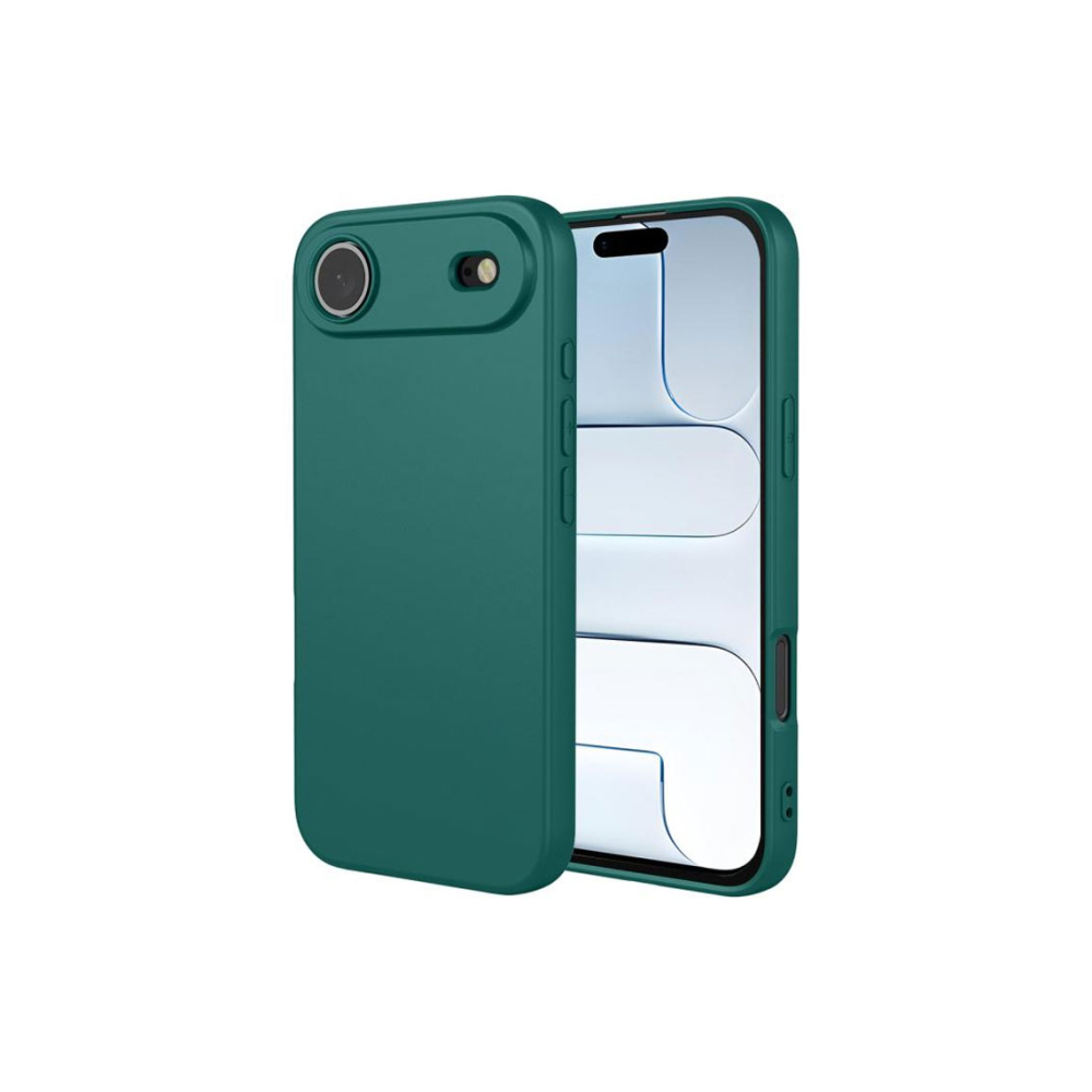 Husa iPhone 17 Air » Soft MicroFiber, TPU, Dark GREEN [1]