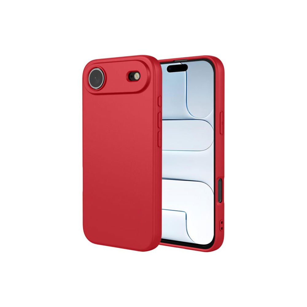 Husa iPhone 17 Air » Soft MicroFiber, TPU, Pure RED [1]