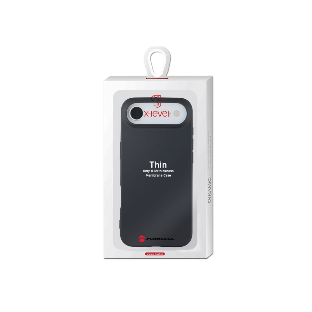 Husa iPhone 17 Air » X-Level Thin Series, SoftTouch, BLACK [1]