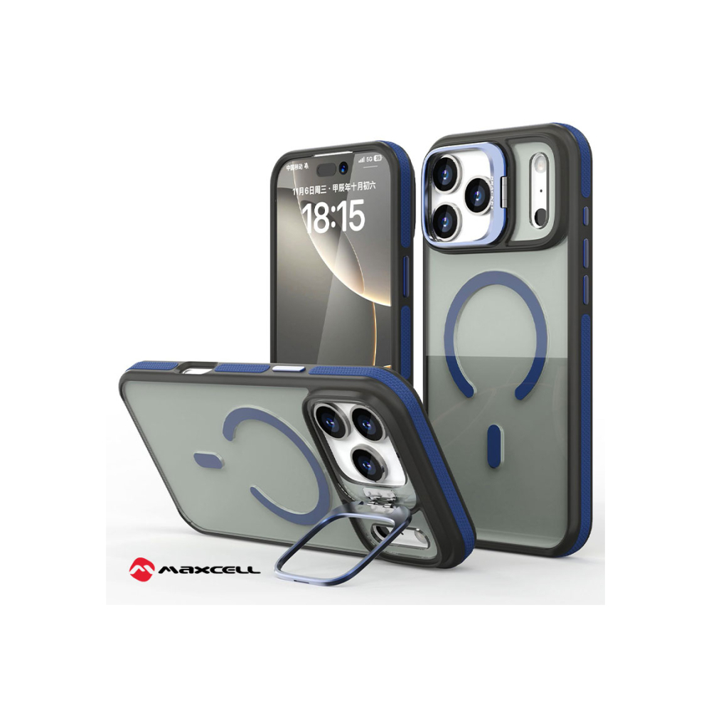 Husa iPhone 17 Pro » KickStand Heavy Grip, MagCase, CamBracket, Deep BLUE [1]