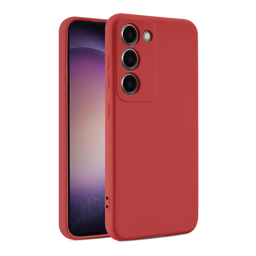 Husa Samsung A26 Soft MicroFiber, Pure TPU Rosu [1]