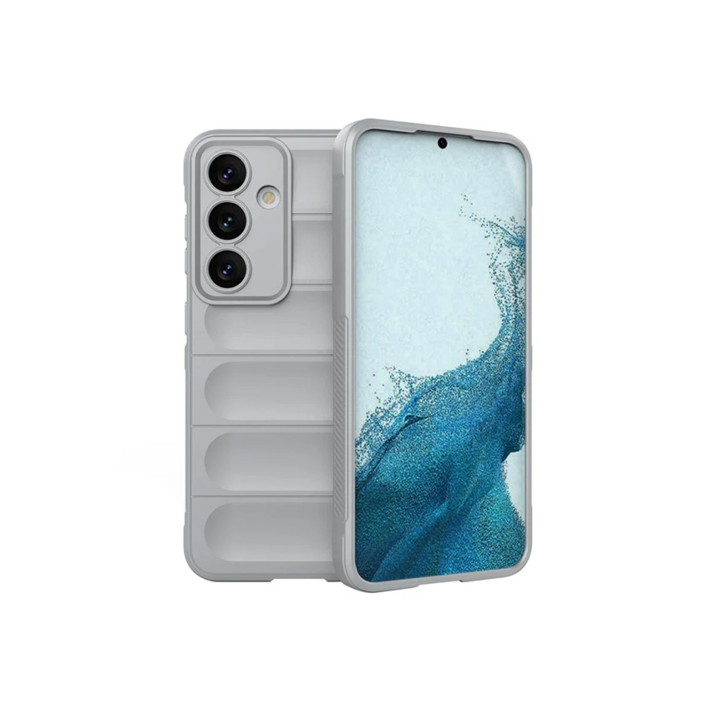 Husa Samsung A26 Wave Microfiber, Grip Anti-Shock, TPU Gri [1]