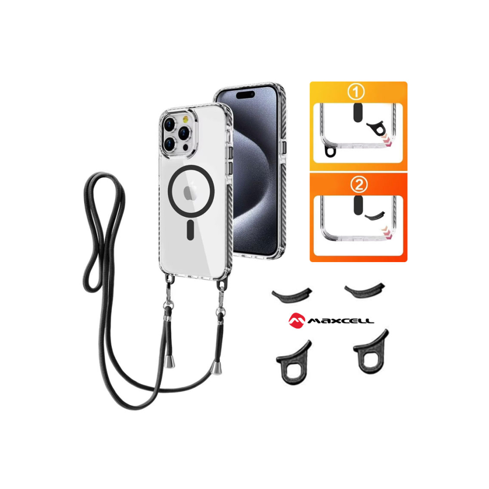 Husa Samsung S25 Plus MagFrame AntiDrop 2in1, Snur Negru [1]