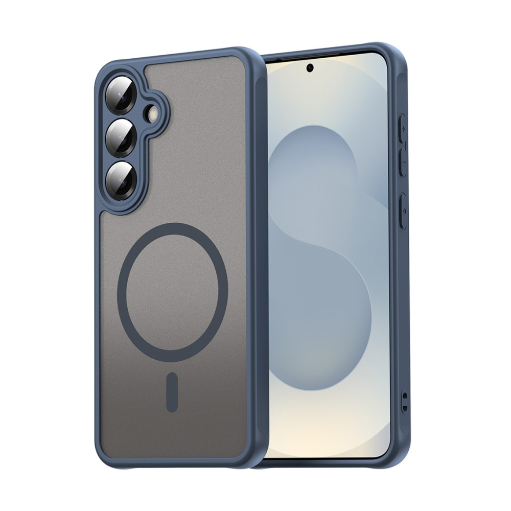 Husa Samsung S25 Plus MagFrost Pro MagSafe, /BLUE Matte Frosted Gri [1]