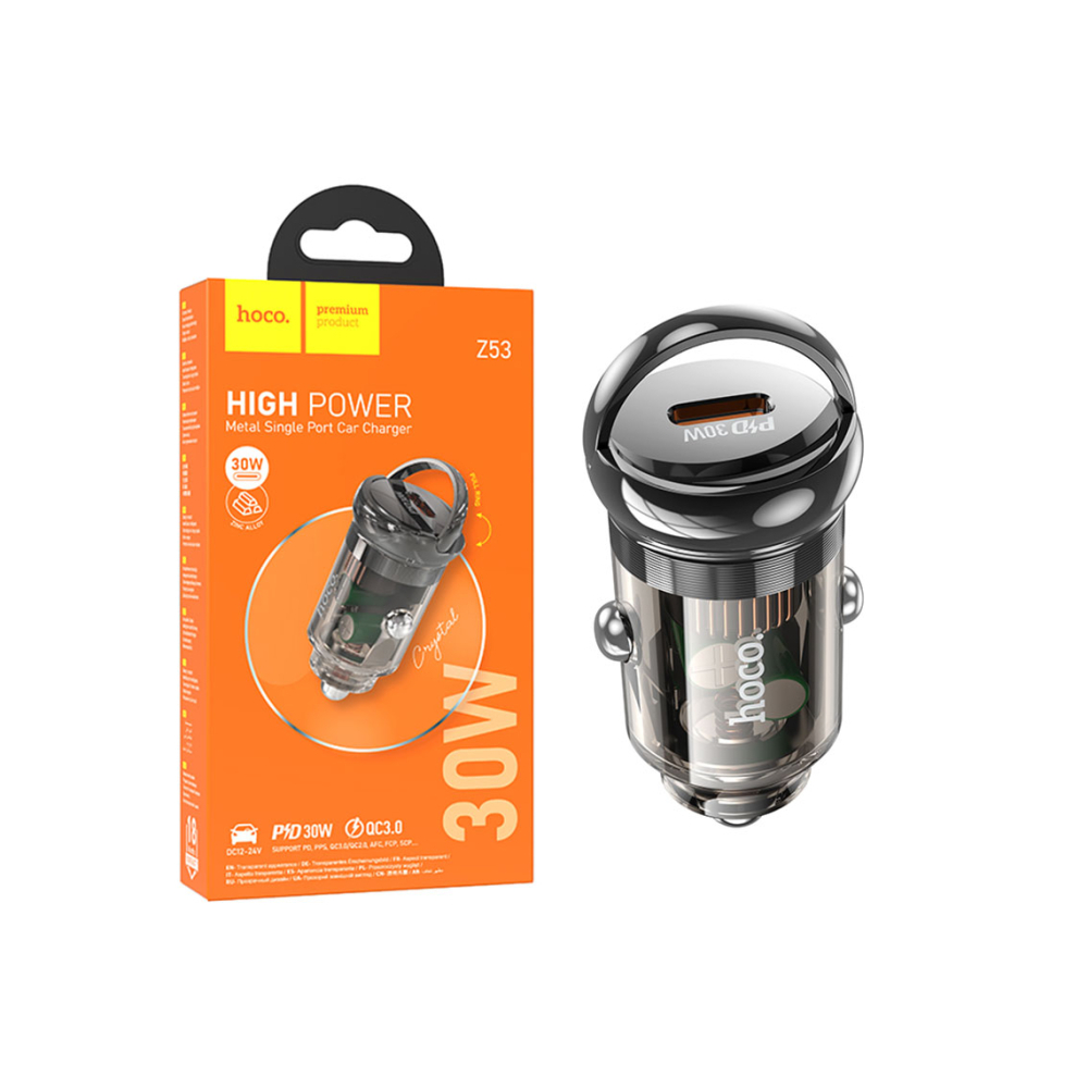 Încărcător auto 30W, 1xUSB-C, PD– Hoco [1]
