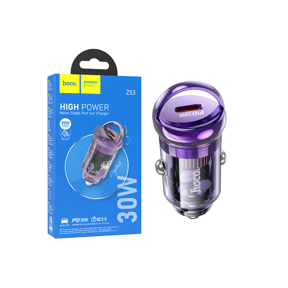 Încărcător auto 30W, 1xUSB-C, PD– Hoco [1]