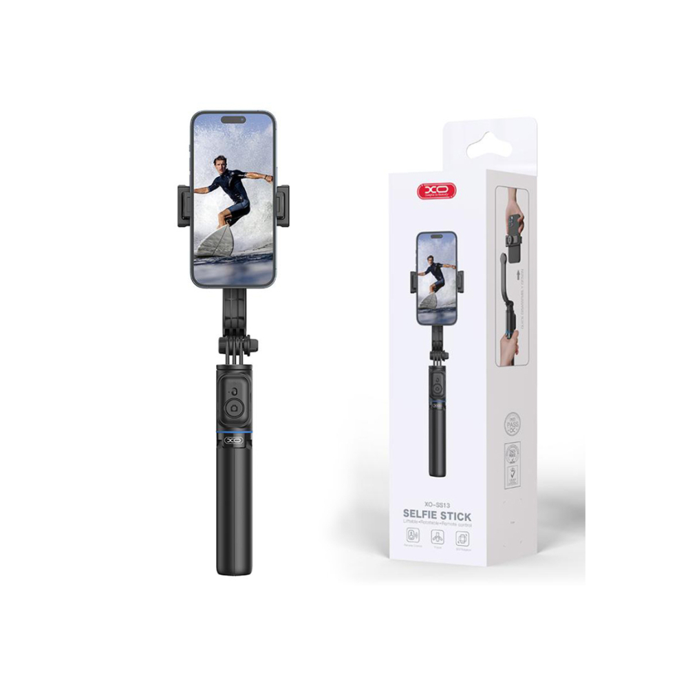 Selfie stick, 106cm, trepied, BT – XO SS13 (Black) [1]